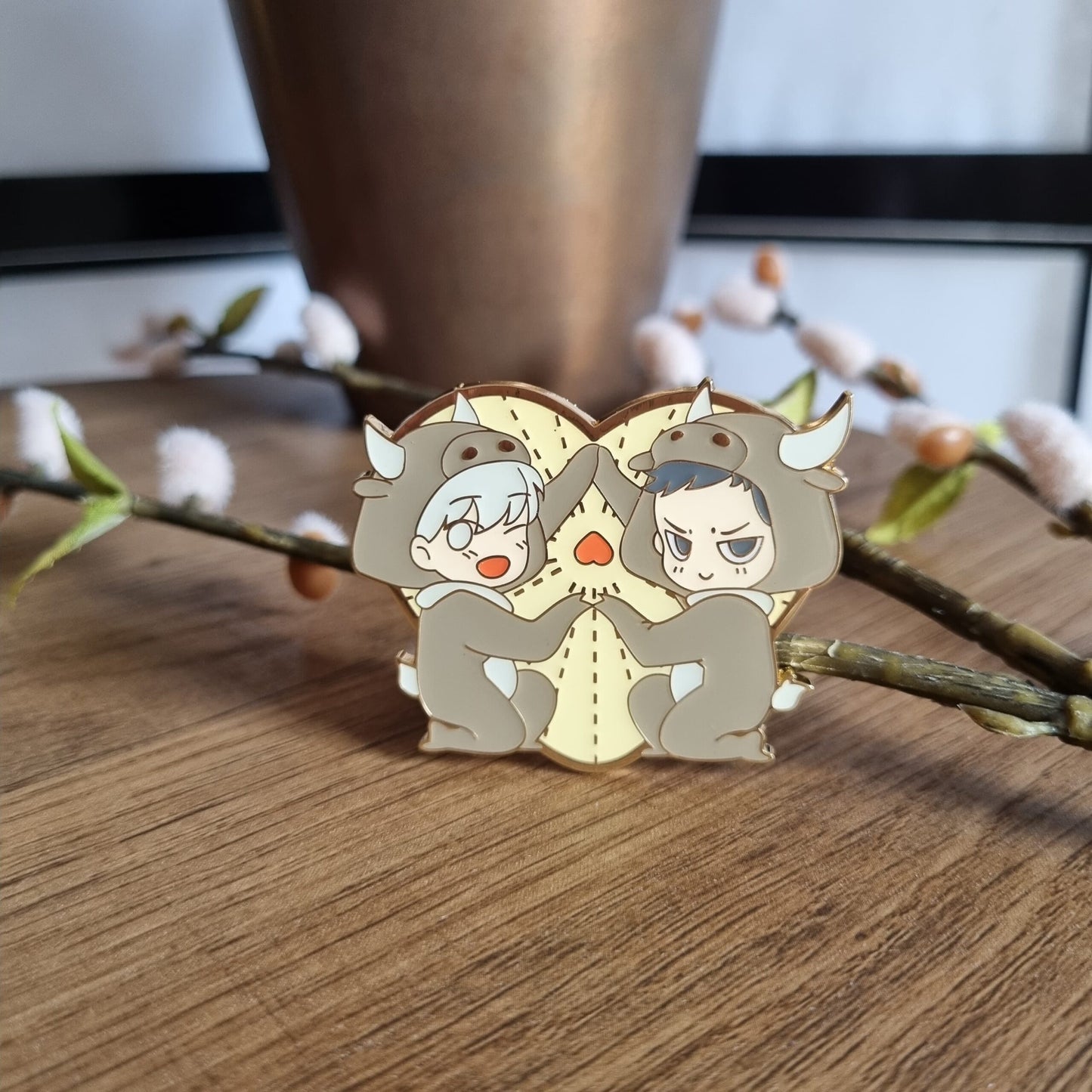 Enamel Pin - Couple Tang Tang & Chen Qinqye