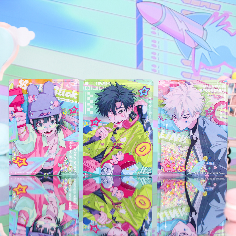 Link Click - Cheng Xiaoshi Wasser & Glitzer-Acrylblock