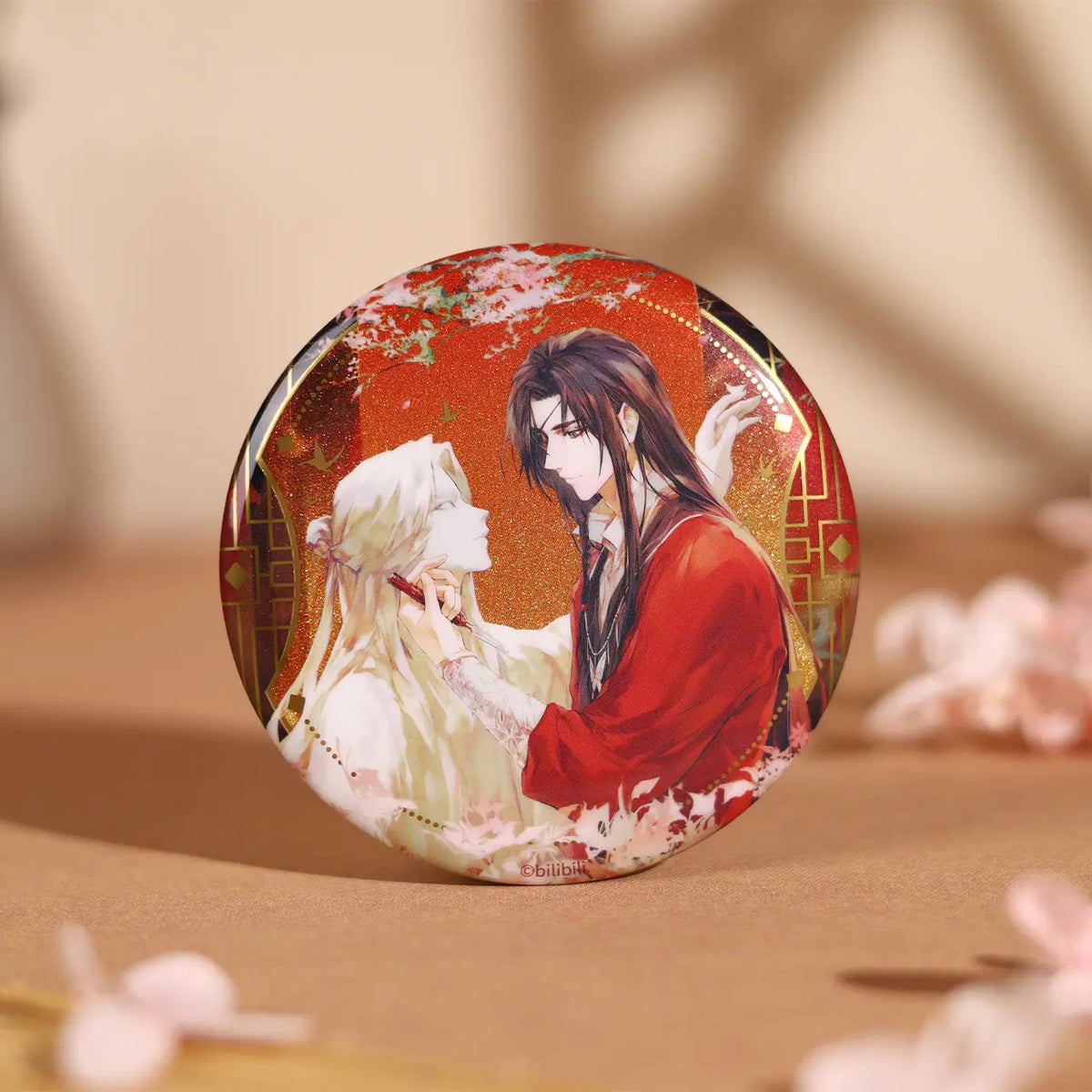 Set De 9 Badges Heaven Official's Blessing - Broches Métal 75mm Hua Cheng & Xie Lian - Accessoire Cosplay Anime