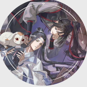 The Grandmaster of Demonic Cultivation - Badge Couple XXL Glitzer