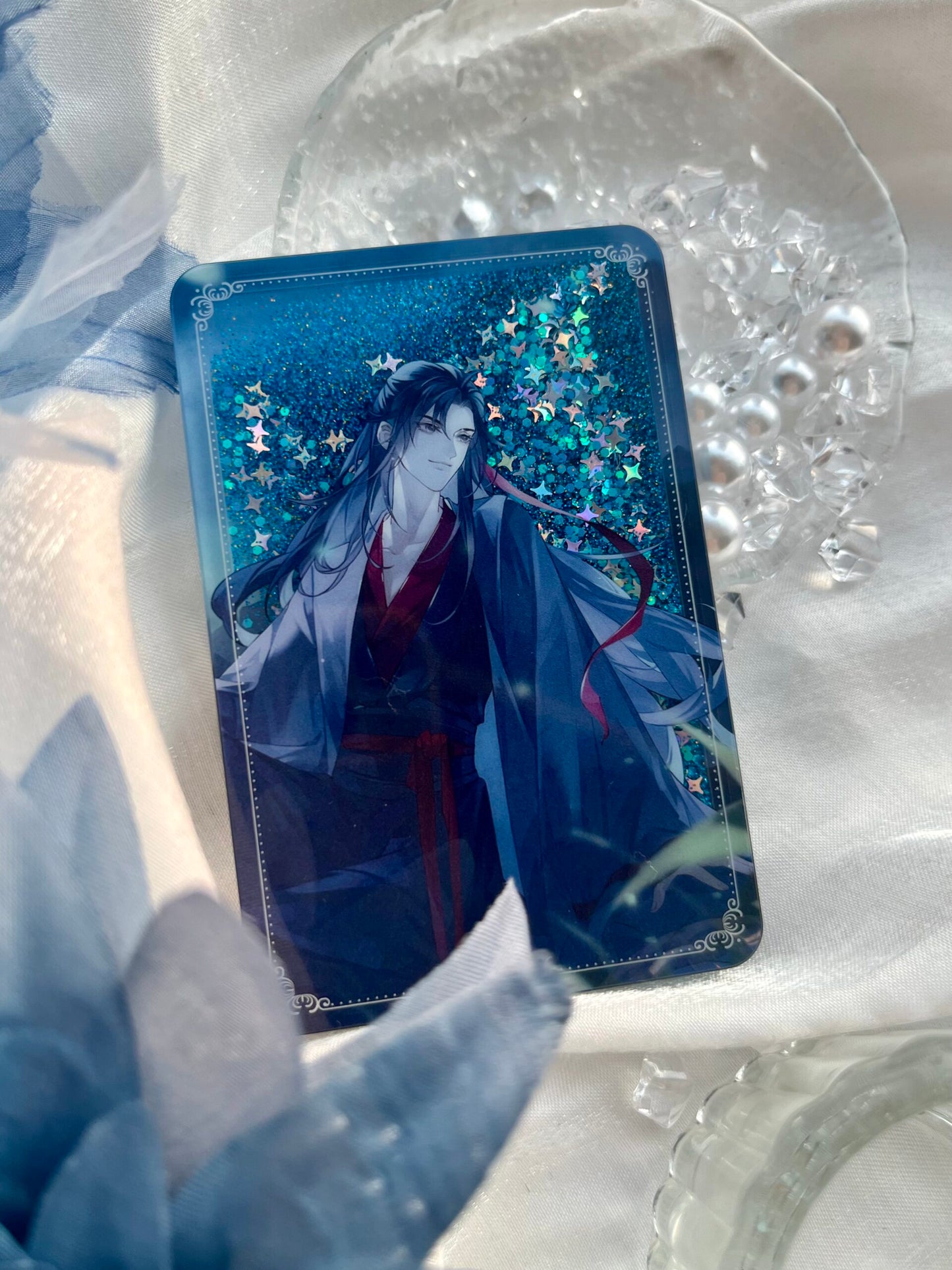 The Grandmaster of Demonic Cultivation - Wasser & Glitzer Acrylblock Wei