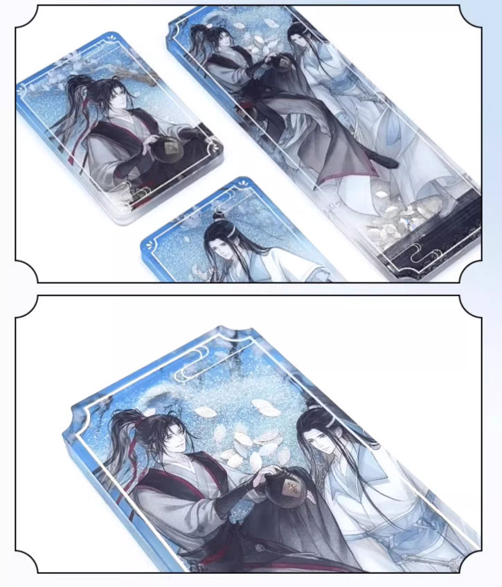 The Grandmaster of Demonic Cultivation - Wasser-Glitzer-Acrylblock Couple