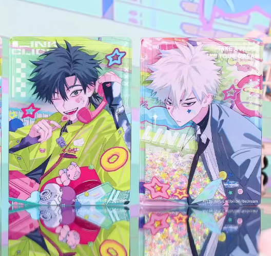 Link Click - Lu Guang Wasser & Glitzer-Acrylblock