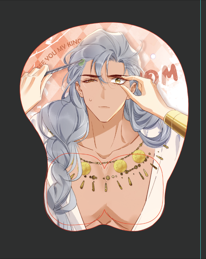 See you my King - Ergonomisches 3D-Mousepad