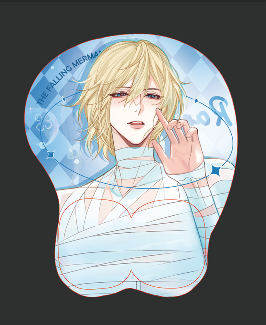 The Falling Merman - Ergonomisches 3D-Mousepad