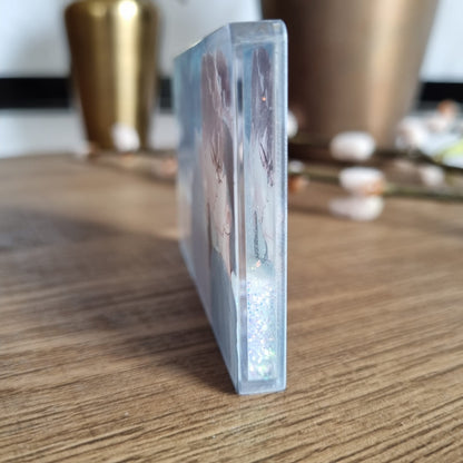 Acrylblock mit Wasser und Glitzer - Couple Lin Hang & Qiu Tian