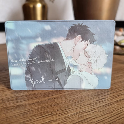 Acrylblock mit Wasser und Glitzer - Couple Tang Tang & Chen Qinqye