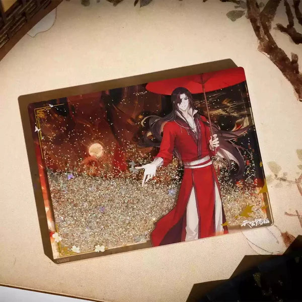 Heaven Official's Blessing - Acrylblock Wasser und Glitzer - Hua Cheng Schirm