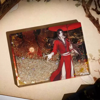 Heaven Official's Blessing - Acrylblock Wasser und Glitzer - Hua Cheng Schirm