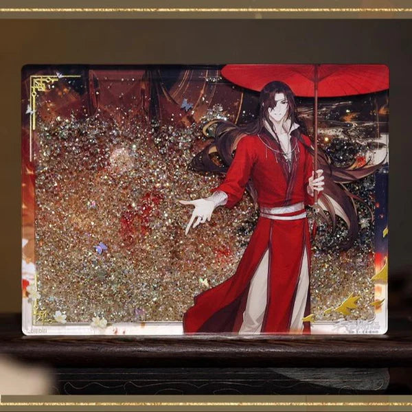 Heaven Official's Blessing - Acrylblock Wasser und Glitzer - Hua Cheng Schirm