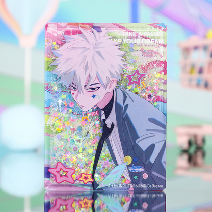 Link Click - Lu Guang Wasser & Glitzer-Acrylblock