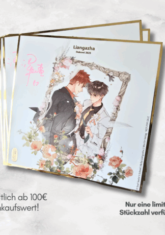 Handsigniertes Shikishi von Liangazha